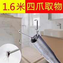 Waterway clip spring Universal spring four claw clip Sewer pipe dredging tool Sewer artifact dredging device