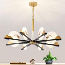 Living room lamp new Chinese chandelier atmosphere home Chinese style restaurant chandelier modern simple study Villa Chinese lamp