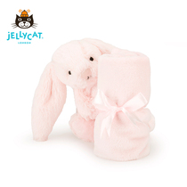 jELLYCAT classic shy pink Bonnie rabbit appease blanket baby appease towel toy saliva towel appease doll