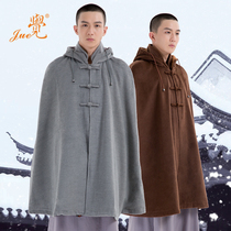 Juepai monk meditation cloak in long winter double plush thickened Lay Lay house men and womens cloak