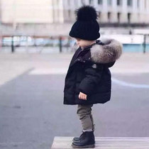 One year old boy down cotton clothes baby cotton clothes 1 child 5 thick coat 2 Children 3 autumn and winter clothes 4 short 6 Tide