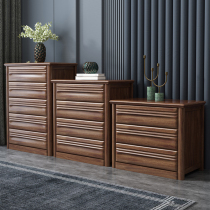 Nordic Hupeach Wood Solid Wood Bucket Cabinet Modern Minima Living-room Storage 45 Floor Containing Cabinet Bedroom Light Luxury Goods Cabinet