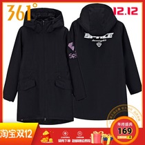 361 Degree Womens cotton coat winter New long cotton coat 361 warm sports cotton coat womens cotton jacket