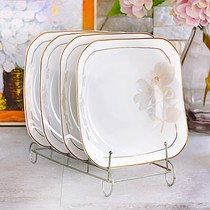 The delicate plate light luxury household with high - end atmosphere creative bowl 2021 new ceramic kitchen fitted with good look