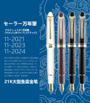 Japanese SAILOR writing 2021 2024 large 21k gold pen golden tip Pen Dragon 146 with big and small
