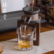 Coarse pottery tea filter ceramic tea separation tea filter antique kung fu tea set accessories creative tea ceremony retro tea leak