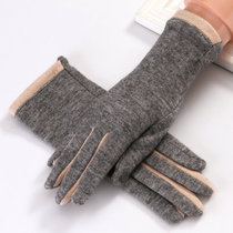 Gloves female winter elastic touch screen warm Korean version cute autumn driving students riding touch screen Single layer without Velvet