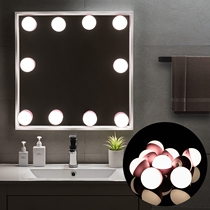 LED mirror light bulb Makeup dresser light Fill light suction cup portable wireless bathroom lighting round free installation