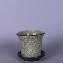 Jingdezhen Ceramic Imitation Song Song Kiln open piece round belt carrier porcelain old antique Dong folk collection ornaments