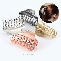 Large metal grab clip large size bath hair clip headgear female shark clip top clip