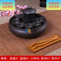 Market Brown Yixing tea set cup teapot Japanese small set with lid tea maker ins small set