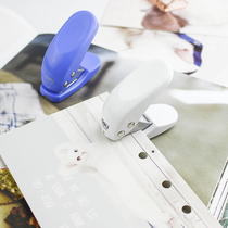 Deli mini simple manual paper punch Single hole multi-function loose-leaf binding round hole punch hole punch machine