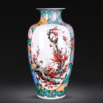 Pure hand-painted vase ornament by Xiao Lihui a disciple of Sun Xinshui a master of Songhes lineage