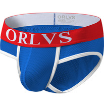 Amazon Ebay Foreign Trade Exploits ORLVS Mesh Triangle Pants Men Pure Cotton Breathable Briefs With Packing Bag