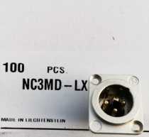 NEUTRIK NC3MD-LX Male Canon socket XLR balanced microphone socket 1950 yuan 100 per box