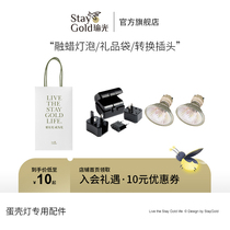 Eggshell melt wax lamp accessories light bulb gift bag conversion plug