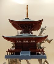 Japan diy hand assembled woodyjoe Fuji Mei do pagoda Tenon wooden model ornaments craft gifts