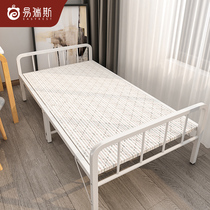 Folding bed sheet bed Household adult double bed Board-type lunch break bed Nap simple hard board rental room Board bed