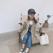 CHAO has type Han fan boys and girls cotton fashionable windbreaker coat long British handsome coat 216