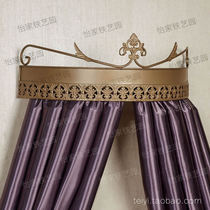 Bright gold European new pastoral Crown Princess mantle frame curtain cloth display rack mosquito rack adhesive hook