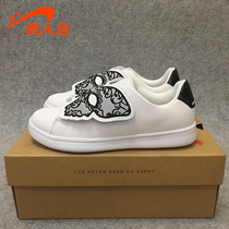 Noble bird shoes womens board shoes casual shoes student fashion Korean white low-top flat womens shoes leather sneakers women