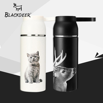 Black Deer XS Pixel Stainless Steel Thermos 316 Portable Outdoor Insulation With Water Cup Men and Women Personality Water Bottle