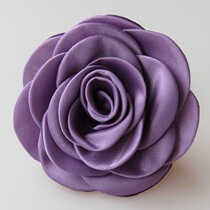 Korean version of the new satin rosary rose solid layer subsensary great flower chest flower brooch brooch and brooch with double purpose 10 cm