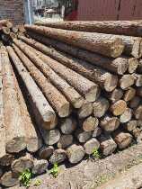 Fuzhou domestic fir log pile pine round wood pile piling wooden pencil pile landscape greening support Rod River wooden pile