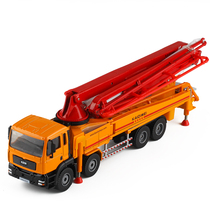 Cadiwei concrete pump truck mixer tanker transport truck boy alloy engineering car model toy