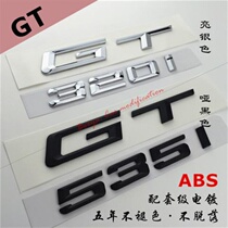BMW logo GT 320i 328i 528i 535i 550i dumb black popular modified displacement rear word mark