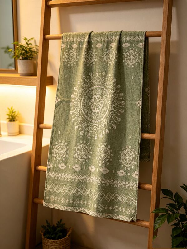 50% Hemp + 50% Colored Cotton Summer Shawl Sun Protection Blanket Bath Towel 75*150