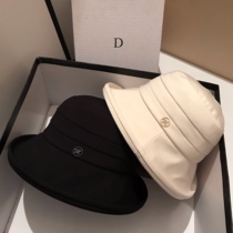 Japanese light luxury spring and summer shopping sunshade fisherman hat female Korean version all-match thin section sunscreen sun hat big eaves basin hat