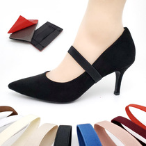 High heel shoe anti-fall heel strap Shoe no heel fixed strap elastic band elastic anti-fall God free of mounting shoes 