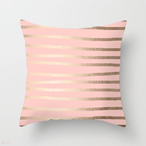 Cross-border explosive pink marble geometric series pillow case home fabric sofa by leaning cover