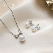 Winy Alloy Japan-ROK Ins Brief Necklace Ear Nail Suit Net Red Temperament Individuality 100 Hitch Fashion Advanced Sensation