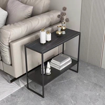 Light and luxurious living room sofa edge a few corners a few rock plates marble small family modern rectangular shelve small square table