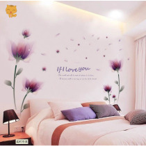 Wallpaper self-adhesive wall painting Bedroom creative wall stickers Living room wall wall decorations warm stickers small fresh wall 