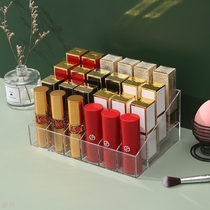 9 24 36 40 grid transparent lipstick storage rack finishing box plastic desktop lipstick rack cosmetics storage box