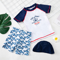 Korean boy swimsuit baby split swimsuit children warm hot spring clothing small and large boy sunscreen quick-drying swimming trunks