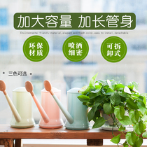 Watering pot Long mouth large watering kettle Household indoor sprinkler hanging flower pot Watering pot Vegetable garden art tools