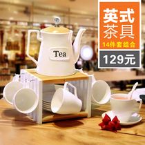 AnEuropean teacup set tea set Court coffee set Nordic ceramics home English afternoon tea set