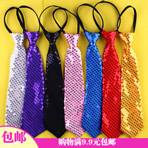 1 Adult childrens generic Korean sequined tie bow tie hip hop dance magic show