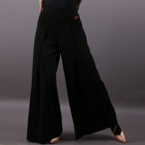 Sanmu Dansi new professional modern dance pants female Latin dance trousers national standard dance high waist ballroom dance practice suit pants