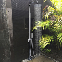 Faschso Total Copper Outdoor Shower Column Villa swimming pool bathing area beach floor standing upright shower Large shower