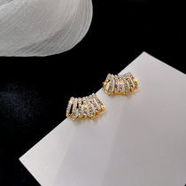 2020 New Temperament Ear Nail Female Tide Korea 925 Silver Needle Small Multilayer Water Drill Earrings 100 Hitch A Little Crowdear Accessories
