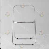 Milk Tea Shop Crystal Chair Home Conference Chair Stool Subnetting Red Nordic Dining Chair Transparent Chair Make-up Chair Café