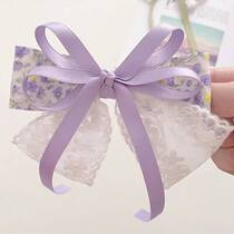 Pretty Fairy girl super fairy bow headwear children streamer hairpin princess girl back head hair accessories hairpin