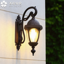 Eurostyle Wall Lamp Retro outdoor patio Courtyard Hallway Villa large doorway Exterior Wall Balcony Outdoor Waterproof Super Bright Terrace Lamp