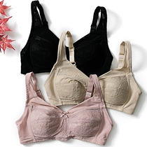 Super sexy lace bra sleep summer wide shoulder strap thin foreign trade beauty back without steel ring to collect milk comfortable underwear