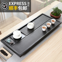 Household simple whole piece of Wujin Stone tea tray living room dry bubble drainage Stone tea table stone Tea Tea Tea creative tray